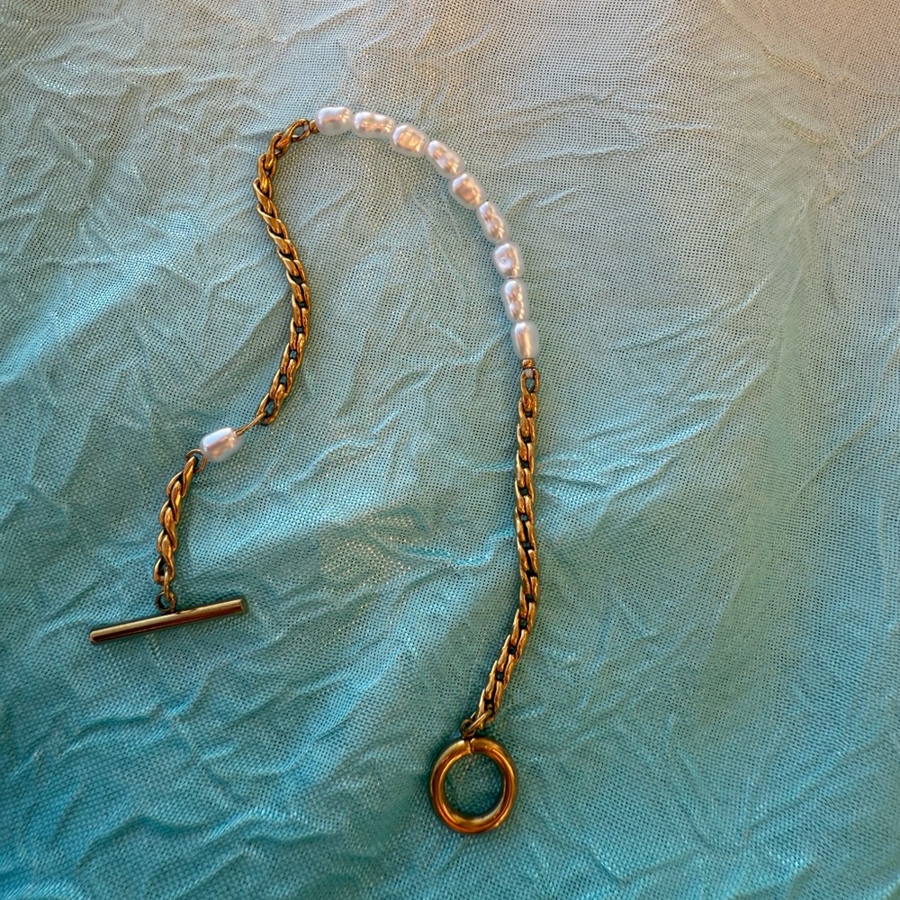 Vintage Pearl Gold bracelet Tarnish FREE 

Stainless Steel - Picture 10 of 10